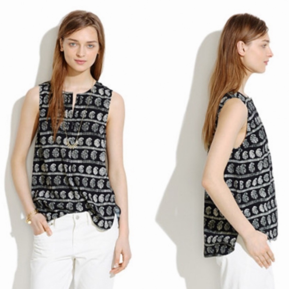 Madewell Novella Moroccan Sleeveless Tank Top